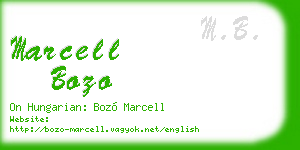 marcell bozo business card